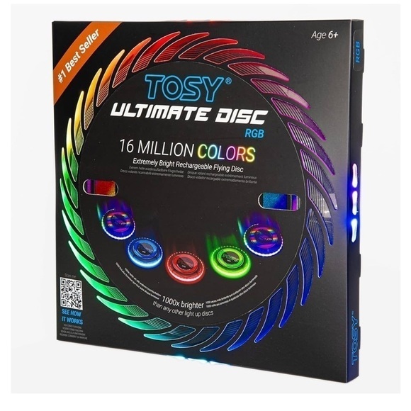 TOSY Flying Disc - 16 Million Color RGB or 36 or 360 LEDs, - Picture 1 of 5